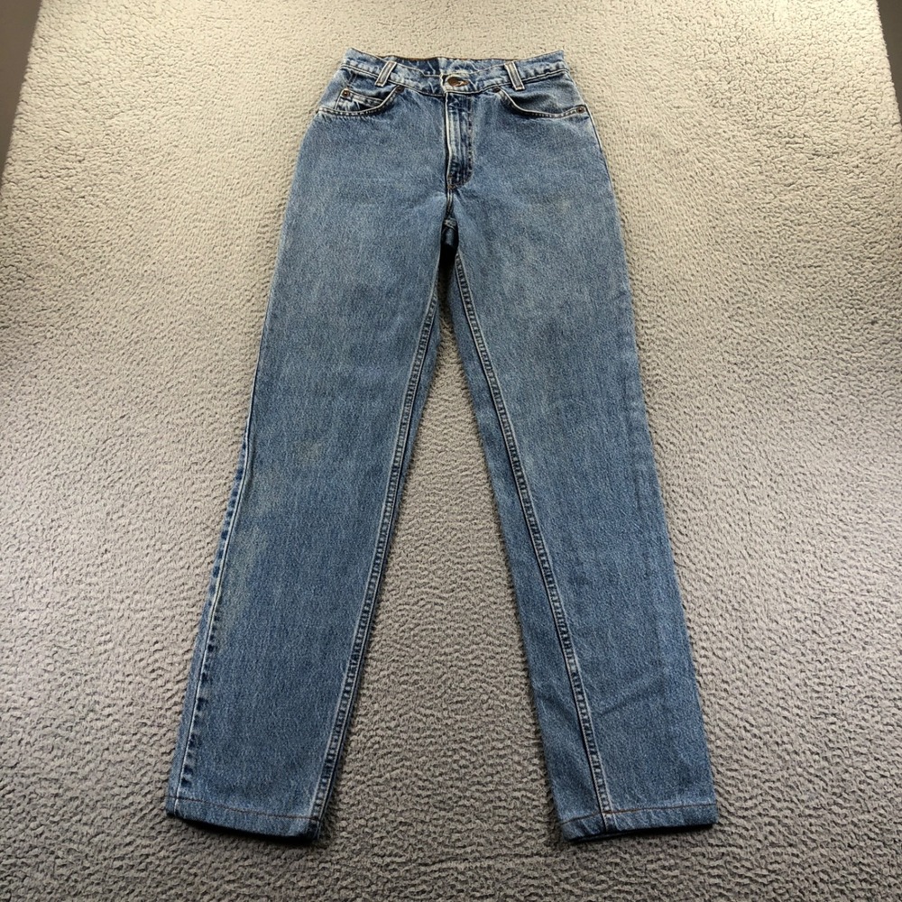 Vtg Levis Jeans Mens 28x34 (Fits 25x32) Blue 505 Student Orange Tab Made In USA